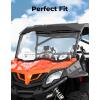 imageKEMIMOTO Front Vented Sliding Windshield Compatible with 20142022 CFMOTO ZForce 800 Trail 800 Ex ZForce 500 Trail 20162022 and 1000 Preinstalled Rubber Strips ScratchResistant PC Window
