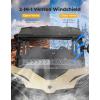 imageKEMIMOTO Front Vented Windshield Compatible with 2023 CFMOTO ZForce 950 Sport ampamp Trail  ZForce 800 Trail G2 2IN1 PreInstalled Rubber Strip HardCoated PC Less Fog Scratch Resistant Full Window