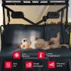 imageKEMIMOTO Hard Coated Rear Window Preinstalled Back Windshield Compatible with Polaris Ranger XP 1000Crew 20172025 Polaris Ranger 1000Crew 20202025 Ranger XP 900Crew 20132019Tinted
