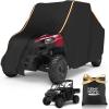 imageKEMIMOTO UTV Cover 2 Seater AllWeather Protection Compatible with Polaris Ranger XP 1000 MulePioneerWolverineCFMOTO UForce Ranger Cover 23 Seater PU Oxford Cloth Windproof Medium SizeMedium