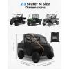 imageKEMIMOTO UTV Cover 2 Seater AllWeather Protection Compatible with Polaris Ranger XP 1000 MulePioneerWolverineCFMOTO UForce Ranger Cover 23 Seater PU Oxford Cloth Windproof Medium SizeMedium