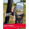 imageKEMIMOTO UTV Side Mirrors Compatible with Polaris Ranger CanAm Defender Maverick Trail CFMOTO UFORCE  ProFit Mirrors with Profiled Tube  Adjustable  Seat Belt Bypass Included