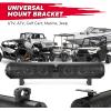imageKEMIMOTO UTV Sound Bar 28 Inch ATV Soundbar 4X Subwoofers 2X Tweeters Bluetooth Golf Cart Sound Bar Compatible with Polaris RZR CanAm Defender X3 CFMOTO ZFORCE for 156quot 225quot Roll CageRoll Bar  Flat Mount