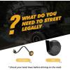 imageKEMIMOTO UTV Turn Signal Kit with Horn Plug and Play Street Legal with Column Turn Switch and Hazard Amber LED Blinker Kit Compatible with Polaris Ranger General RZR CanAm X3 Arctic Cat CFMOTO