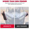 imageKEMIMOTO UTV Wide Fender Flare Compatible with Kawasaki Teryx KRX 1000 20252020 HDPE HeavyDuty Extended Front Rear Fender Flares XXL Mud Flares Guards 4 Piece Set Accessories Replace 999941324