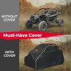 imageKEMIMOTO X3 Cover 2 Seater Waterproof Oxford Cloth Long Lasting Keep Clean Cab Enclosure UTV Cover 134quot73quot60quot Medium Compatible with CanAm Maverick X3 20172025Medium