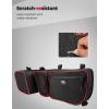 imageKEMIMOTO X3 Door Bags Storage Bag with Cup Holder Removable Knee Pad Compatible with CanAm Maverick X3 Front Upper Door 20172024 All Models Pack of 2Red