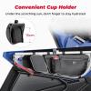 imageKEMIMOTO X3 Door Bags Storage Bag with Cup Holder Removable Knee Pad Compatible with CanAm Maverick X3 Front Upper Door 20172024 All Models Pack of 2White