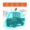 imageKemimoto UTV Cover AllWeather Protection UTV Cover Two Seater Compatible with Can Am Defender Polaris Ranger General Commander Rhino Pioneer Kawasaki Mule Teryx 23 Seaters 130quot x 73quot x 58quotLarge