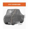 imageKemimoto UTV Cover AllWeather Protection UTV Cover Two Seater Compatible with Can Am Defender Polaris Ranger General Commander Rhino Pioneer Kawasaki Mule Teryx 23 Seaters 130quot x 73quot x 58quotLarge