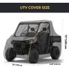 imageKemimoto UTV Cover AllWeather Protection UTV Cover Two Seater Compatible with Can Am Defender Polaris Ranger General Commander Rhino Pioneer Kawasaki Mule Teryx 23 Seaters 130quot x 73quot x 58quotMedium