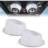 imageKEMIMOTO 2PCS Angled Speaker Enclosures Boxes Pods Universal for 65quot Speakers Compatible with UTVs RVs Cars Boats Trunks Trailers for 956 Inch Surface Mount WhiteWhite