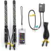 imageKEMIMOTO 2pc 4ft Bluetooth LED Whip Lights for UTV Turning Signal Function Compatible with Polaris RZR CanAm Maverick X3 App ampamp RF Remote Control LED Light Whip for SXS ATV Buggy Boat Offroad1 ft