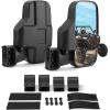 imageKEMIMOTO UTV Mirrors UTV Side Mirrors Fits 16 inch to 2 inch Roll Cage Compatible with Polaris RZR 900 1000 Can Am Kawasaki Mule Rhino YXZ Zforce Pioneer 1000700 Shatter Proof Tempered Glass