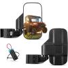imageKEMIMOTO UTV Side Mirrors Compatible with Polaris Ranger CanAm Defender Maverick Trail CFMOTO UFORCE  ProFit Mirrors with Profiled Tube  Adjustable  Seat Belt Bypass Included