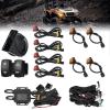 imageKEMIMOTO UTV Turn Signal Kit with 110D Horn PreWired Plug and Play UTV Blinker with Rocker Switch Hazard Light Universal Street Legal Kit Compatible with Polaris CanAm Kawasaki CFMOTO
