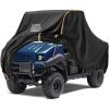 imageKemimoto UTV Cover AllWeather Protection UTV Cover Two Seater Compatible with Can Am Defender Polaris Ranger General Commander Rhino Pioneer Kawasaki Mule Teryx 23 Seaters 130quot x 73quot x 58quotLarge