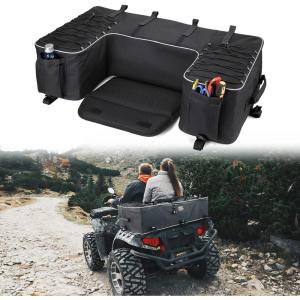 imageKEMIMOTO ATV Storage Bags 50L ATV Rear Seat Storage Bag WaterResistant Four Wheeler Gear Bag Back Seat with BuiltIn Frame Removable Cushion for Passenger