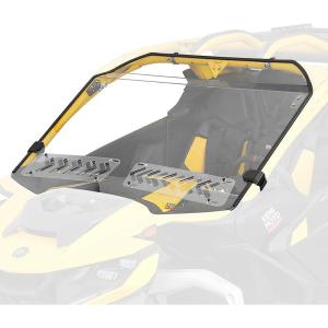 imageKEMIMOTO Flip Windshield Compatible with CanAm Maverick R 2024 2025 Scratch Resistant Hard Coated 14quot Thick Polycarbonate Front Full WindshieldWith Sliding Window