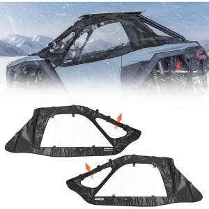 imageKEMIMOTO PRO XP Upper Doors Soft Cab Enclosures YKK Zippers Compatible with Polaris RZR PRO XPTurbo R PRO S 20202026 Upper Windows Fit with Side Mirrors and Windshields 2890408 2seat