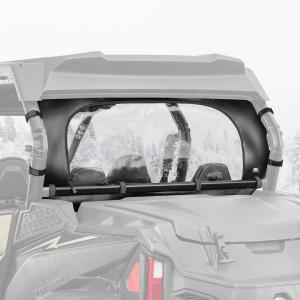 imageKEMIMOTO Soft Rear Windshield Compatible with 2023 CFMOTO ZForce 950 Sport ampamp Trail  ZForce 800 Trail G2 Roll UpDown Zipper Screen Window Airflow Clear Transparent Rear Window