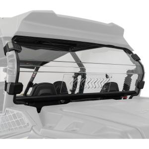 imageKEMIMOTO Tinted Rear Vented Windshield Compatible with 2023 CFMOTO ZForce 950 Sport ampamp Trail  ZForce 800 Trail G2 PreInstalled Rubber Strip ampamp No Assembly Needed HardCoated PC Block UV Rear WindowClear