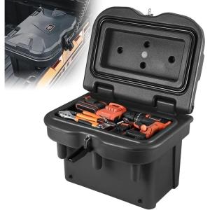 imageKEMIMOTO UTV Bed Storage Box 55GAL Compatible with Polaris Ranger 1000XP 900 570 500 General 1000 4 2016 2017 2018 2019 2020 2021 2022 2023 2024 2025 LowDensity Polyethylene Cargo Storage BoxBlack