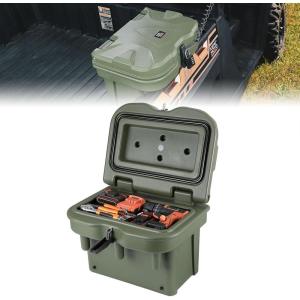 imageKEMIMOTO UTV Bed Storage Box 55GAL Compatible with Polaris Ranger 1000XP 900 570 500 General 1000 4 2016 2017 2018 2019 2020 2021 2022 2023 2024 2025 LowDensity Polyethylene Cargo Storage BoxGreen