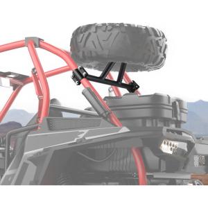 imageKEMIMOTO UTV Spare Tire Carrier Mount Compatible with RZR XP 1000 Heavy Duty Steel Black Coated UTV Spare Tire Holder Compatible with 20142023 Polaris RZR XP 1000  XP4 1000 UP TO 30quot TIRE 2879464
