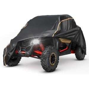 imageKEMIMOTO X3 Cover 2 Seater Waterproof Oxford Cloth Long Lasting Keep Clean Cab Enclosure UTV Cover 134quot73quot60quot Medium Compatible with CanAm Maverick X3 20172025Medium