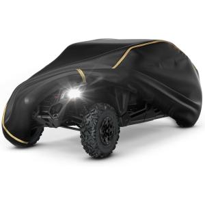 imageKEMIMOTO X3 Cover 2 Seater Waterproof Oxford Cloth Long Lasting Keep Clean Cab Enclosure UTV Cover 134quot73quot60quot Medium Compatible with CanAm Maverick X3 20172025Large