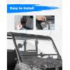 imageKEMIMOTO 2IN1 Flip Front Windshield Compatible with CFMOTO UFORCE 10001000 XL Scratch Resistant Fold Front Windshield Compatible with UFORCE 1000 20192025  1000 XL 20222025 Window Accessories