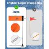 imageKEMIMOTO 4ft Kayak Safety Flag with Pole 165x59 HighVisibility Large Kayak Flag with Storage Bag Boat Safety Flag with ScrewsTrack Mount Base for Canoe Boat Accessories