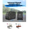imageKEMIMOTO 600D Waterproof Golf Cart Cover Universal Heavy Duty Large 6Seater Golf Cart Rain Cover with Storage Bag Compatible with EZGO Club Car 642 Passenger BlackBlack