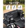 imageKEMIMOTO ATV Bag 74L Large ATV Cargo Bag with Cooler Bag Waterproof 4 Wheeler Storage Rear Rack Seat Bag Universal Compatible with Polaris Sportman Fourtrax Can Am Kawasaki Yamaha Artic Cat Black