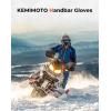 imageKEMIMOTO ATV Handlebar Gloves Universal Snowmobile Muffs with Thick Inner Fleece Compatible with Polaris Skidoo Arctic Cat Winter Handlebar Gauntlets for Scooter MotorcycleBlack