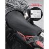 imageKEMIMOTO ATV Seat Cover Four Wheeler Seat Cover WaterResistant Universal Compatible with Polaris Sportsman Fourtrax CanAm Kawasaki Arctic Cat CFMOTO Blackblack