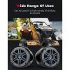 imageKEMIMOTO ATV UTV Speaker 4 Inch MarineGrade Tower Speaker Fit 1652in Roll Bar Sound Stereo System with AMP Compatible with CanAm Polaris RZR Ranger Kawasaki Artic Cat Marine Golf Cart