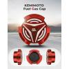 imageKEMIMOTO Aluminum Gas Cap Compatible with Polaris Slingshot SL LE R S SLR Grand Touring 20152024 Fuel Cap Oil Cover Gas Tank Lid 2521278 for Slingshot Accessoriesred