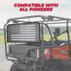 imageKEMIMOTO Back Dust Screen Transparent View from Inside Compatible with Pioneer 1000 700 10005 10006 7004 500 520 Soft Rear Window Net Sun Windshield Mesh with Old Glory Flag Print Accessories