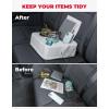 imageKEMIMOTO Back Seat Cup Holder for Car Couch Cup Holder Car Truck Boat Organizer Couch Sofa Bed Expander Tray Holds Drinks Snacks Remote Cell Mobile Phone BlackWhite
