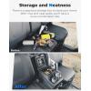 imageKEMIMOTO Bench Seat Center Console Armrest Box with Cup Holders Compatible with CFMOTO UFORCE 10001000 XL 20192025 Heavy Duty PP Lockable Armrest Storage Box Accessories