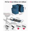 imageKEMIMOTO Bike Bag Panniers with Rain Cover 34L Waterproof Bicycle Saddle Bag for Rear Rack Mountain Biking Bags Storage Ebike Accessories for Commuter Grocery Shopping Travel Carrier BlackBlue Upgraded 34L