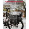 imageKEMIMOTO Bike Bag Panniers with Rain Cover 34L Waterproof Bicycle Saddle Bag for Rear Rack Mountain Biking Bags Storage Ebike Accessories for Commuter Grocery Shopping Travel Carrier BlackGrey