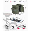 imageKEMIMOTO Bike Bag Panniers with Rain Cover 34L Waterproof Bicycle Saddle Bag for Rear Rack Mountain Biking Bags Storage Ebike Accessories for Commuter Grocery Shopping Travel Carrier BlackGreen
