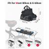 imageKEMIMOTO Bike Rear Rack Bag Bicycle Trunk Bag Expandable 1020L Capacity Water Resistant Multifunctional Bicycle Pannier with Rain Cover Bike Saddle Bag for Rear Rack Shopping Commuter Cycling TripUpgrade Eva Hard Shell