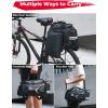 imageKEMIMOTO Bike Rear Rack Bag Bicycle Trunk Bag Expandable 1020L Capacity Water Resistant Multifunctional Bicycle Pannier with Rain Cover Bike Saddle Bag for Rear Rack Shopping Commuter Cycling TripUpgrade Eva Hard Shell
