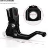 imageKEMIMOTO Black Short Stunt Clutch Lever Universal Handlebar Left 22 mm 78quot Compatible with Most Dirt Bike Motorcycle Compatible with CBR250R 20112013 Grom 20142016Black