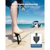 imageKEMIMOTO Boat Anchor Kayak Anchor Jet Ski Anchor PWC Anchor Shallow Water Anchor Sand Anchor for Small Boat Pontoon Canoe Kayak Anchor System Safety Kitsolid sides