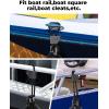 imageKEMIMOTO Boat Fender ClipsQuick Release Adjustable Boat Rail Cleats Fender Clips for Boat Bumpers Boat Bumper Holder Hanger Adjuster for Pontoon Boat Bass Boat Jon BoatBlack